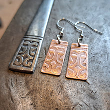Load image into Gallery viewer, Peak Forest Spoon Textured Earrings