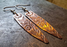Load image into Gallery viewer, Rose Cutlery Textured Earrings