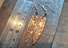 Load image into Gallery viewer, Rose Cutlery Textured Earrings