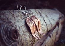 Load image into Gallery viewer, Copper Leaf Earrings