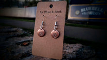 Load image into Gallery viewer, Sunflower Round Copper Earrings