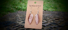 Load image into Gallery viewer, Leaf Copper Earrings