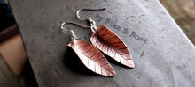 Load image into Gallery viewer, Leaf Copper Earrings