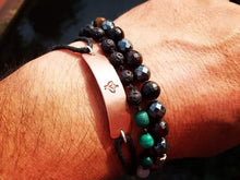 Load image into Gallery viewer, Bee Copper and Cord Bracelet - by Bike & Boat