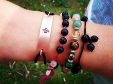 Load image into Gallery viewer, Bee Copper and Cord Bracelet - by Bike & Boat
