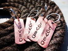 Load image into Gallery viewer, LOVED Copper Keyring - by Bike & Boat