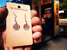 Load image into Gallery viewer, VG VEGAN Copper Earrings - by Bike & Boat
