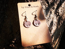 Load image into Gallery viewer, VG VEGAN Copper Earrings - by Bike &amp; Boat
