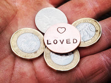 Load image into Gallery viewer, LOVED Upcycled Copper Love Token - by Bike & Boat