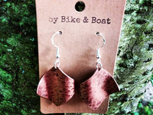 Load image into Gallery viewer, Ball Pein Hammered Wave Earrings - by Bike & Boat