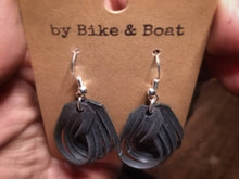 Load image into Gallery viewer, Twisted Bicycle Inner Tube Earrings