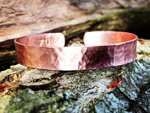 Load image into Gallery viewer, Hammered Copper Bracelet - by Bike & Boat