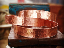 Load image into Gallery viewer, Hammered Copper Bracelet - by Bike & Boat