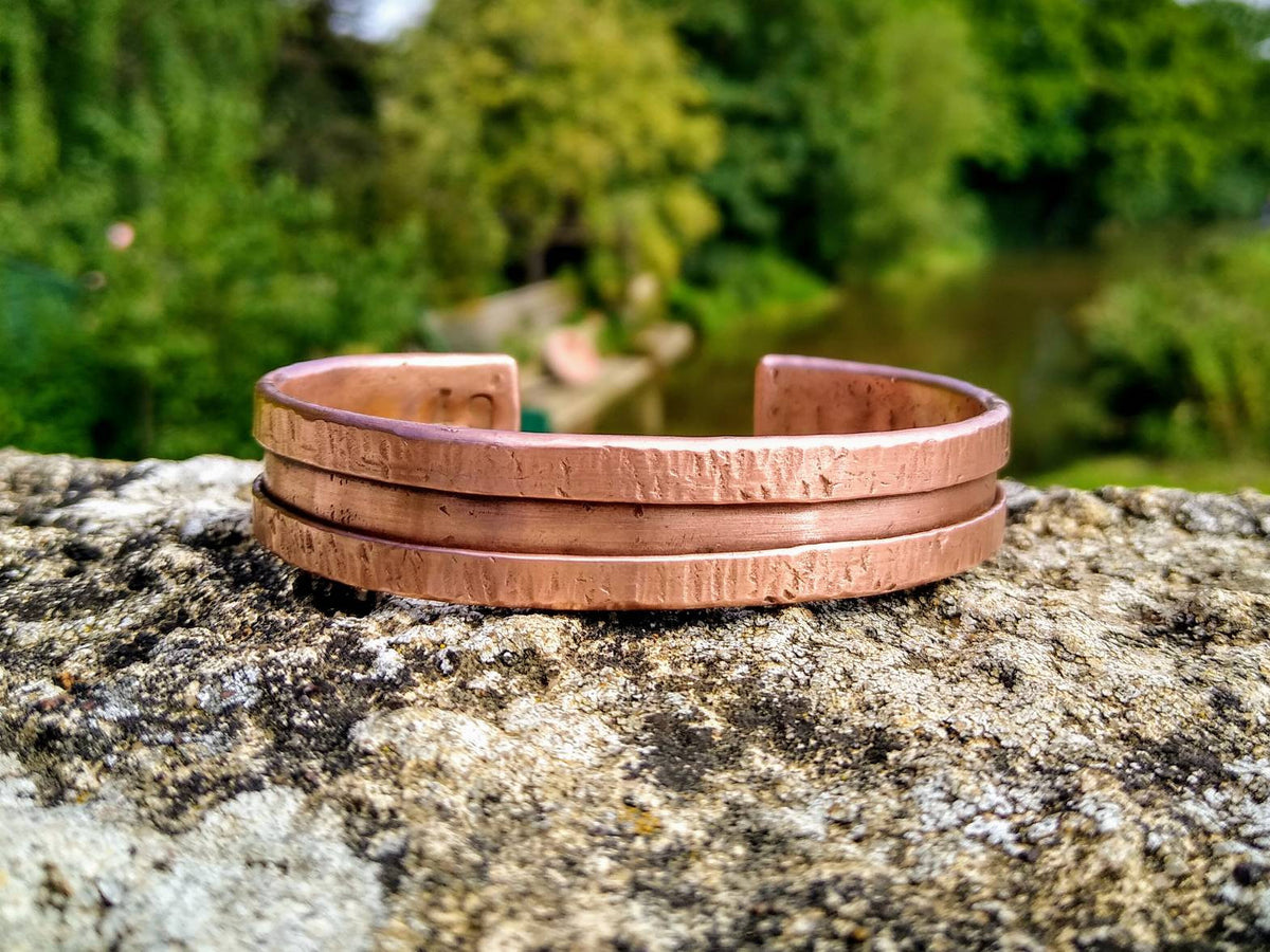 Genuine Solid Copper Band Cuff Bracelet | Handmade Metal Cuff | #B1 | Free Shipping