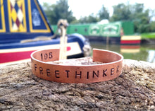Load image into Gallery viewer, FREETHINKER Copper Bracelet - by Bike & Boat