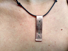 Load image into Gallery viewer, Copper VEGAN Pendant - by Bike &amp; Boat
