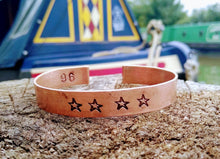 Load image into Gallery viewer, Personalized Copper Bracelet - by Bike &amp; Boat
