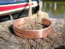 Load image into Gallery viewer, The Cherwell Copper Bracelet (wide) - by Bike & Boat