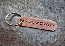 Load image into Gallery viewer, Stowaway Copper Keyring **Limited edition**
