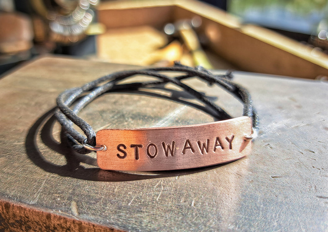 STOWAWAY Copper and Cord Bracelet