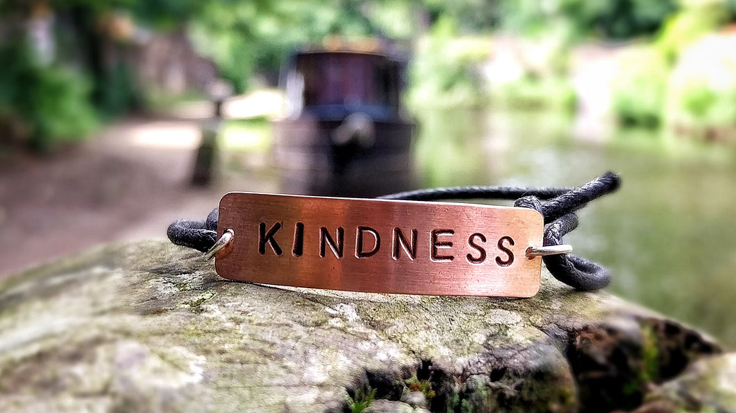 KINDNESS Copper and Cord Bracelet