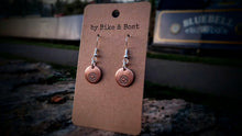 Load image into Gallery viewer, Sunflower Round Copper Earrings
