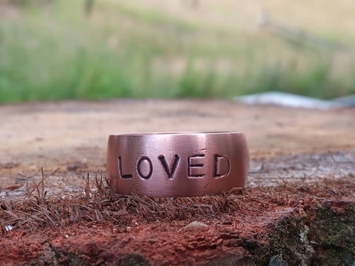 LOVED Copper Ring - by Bike & Boat