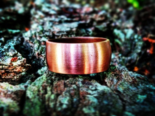 Copper Ring upcycle and handmade from copper pipe - by Bike & Boat
