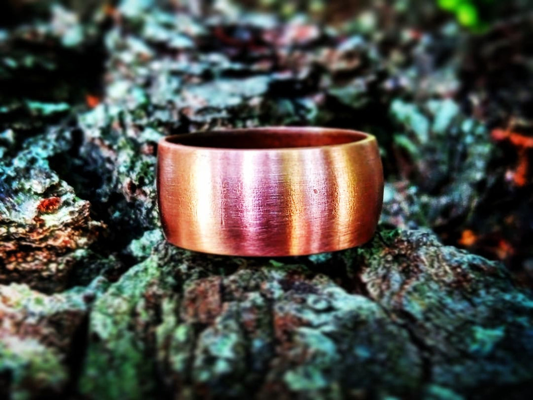 Copper Ring upcycle and handmade from copper pipe - by Bike & Boat