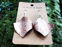 Load image into Gallery viewer, Ball Pein Hammered Wave Earrings - by Bike &amp; Boat
