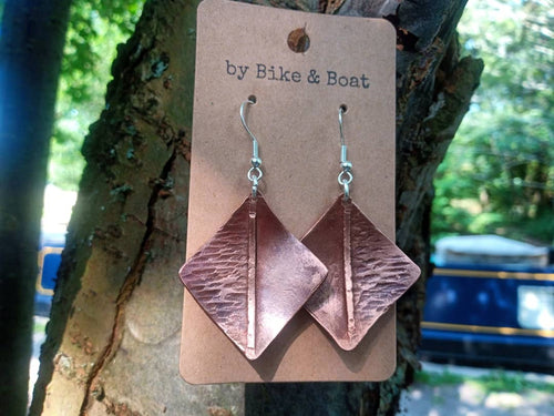 Kite Copper Earrings - by Bike & Boat