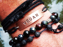 Load image into Gallery viewer, VEGAN Copper and Cord Bracelet - by Bike &amp; Boat

