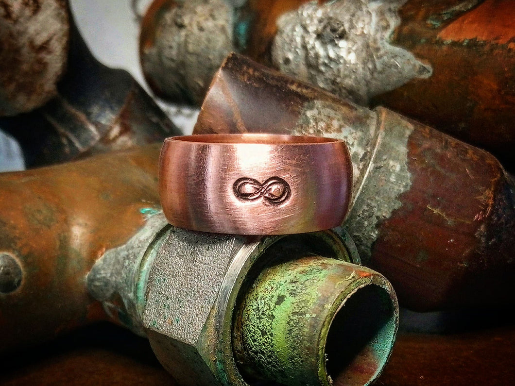 Infinity Copper Ring