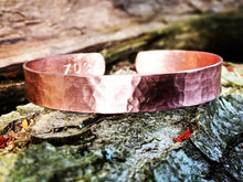 Load image into Gallery viewer, Hammered Copper Bracelet - by Bike &amp; Boat
