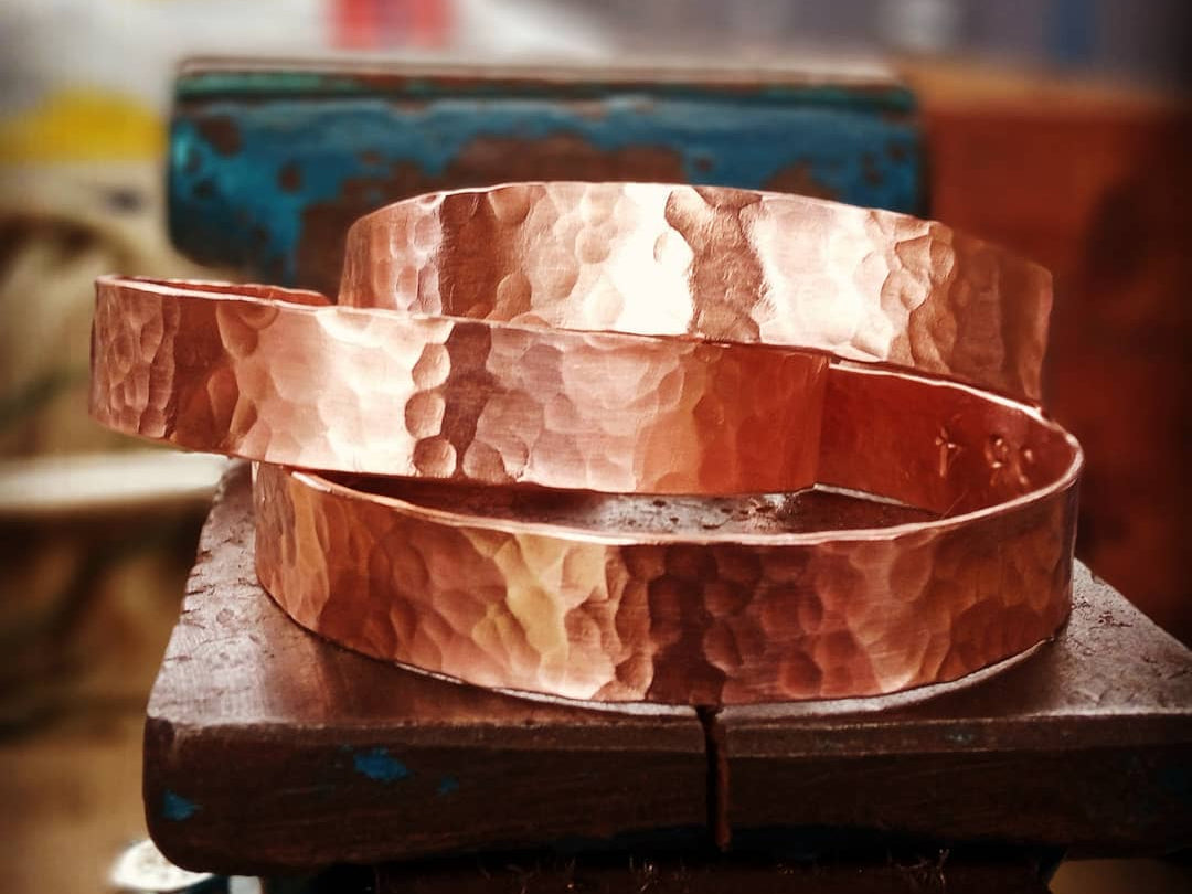 Hammered Copper Bracelet