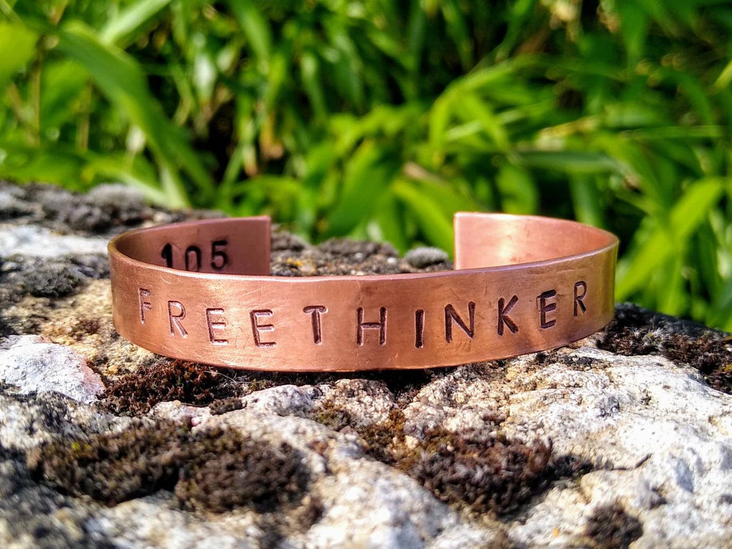 FREETHINKER Copper Bracelet - by Bike & Boat