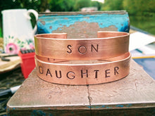 Load image into Gallery viewer, Personalized Copper Bracelet - by Bike &amp; Boat
