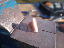 Load image into Gallery viewer, Copper Cuff Ring - Jackie&#39;s Ring - by Bike &amp; Boat
