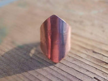 Load image into Gallery viewer, Copper Cuff Ring - Jackie&#39;s Ring - by Bike &amp; Boat
